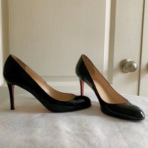 Christian Louboutin Black Patent Leather Pumps